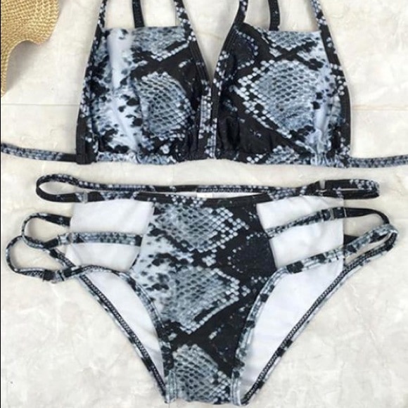Zaful Other - SnakeSkin Bikini SET